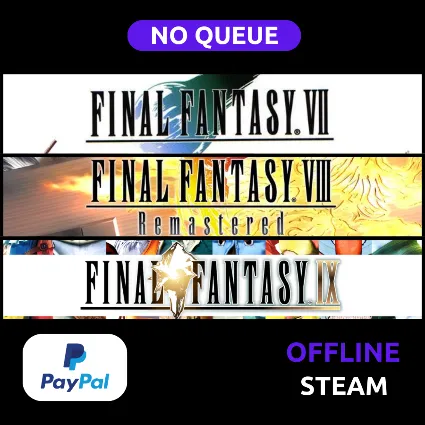 Final Fantasy VII VIII VIX 7 + 8 + 9 | STEAM | PAYPAL