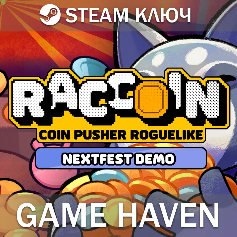 RACCOIN: Coin Pusher Roguelike  Steam ключ РФ+СНГ