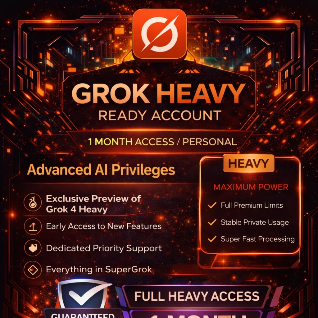 GROK HEAVY – ГОТОВЫЙ АККАУНТ | ГАРАНТИЯ 1 МЕСЯЦ