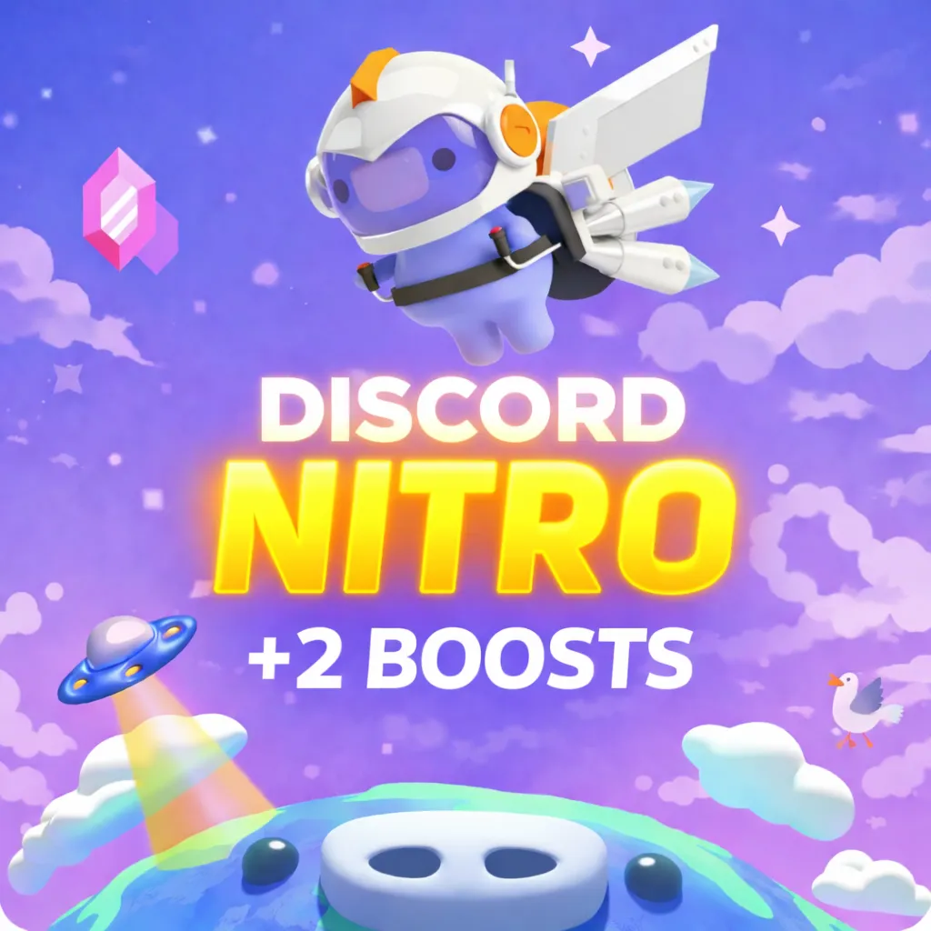 DISCORD NITRO — 1/12 МЕСЯЦЕВ — 2 BOOSTS