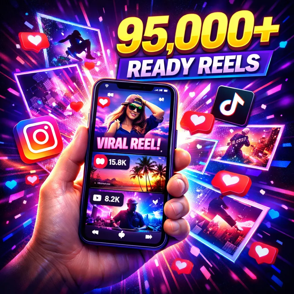 95 000+ готовых Reels.