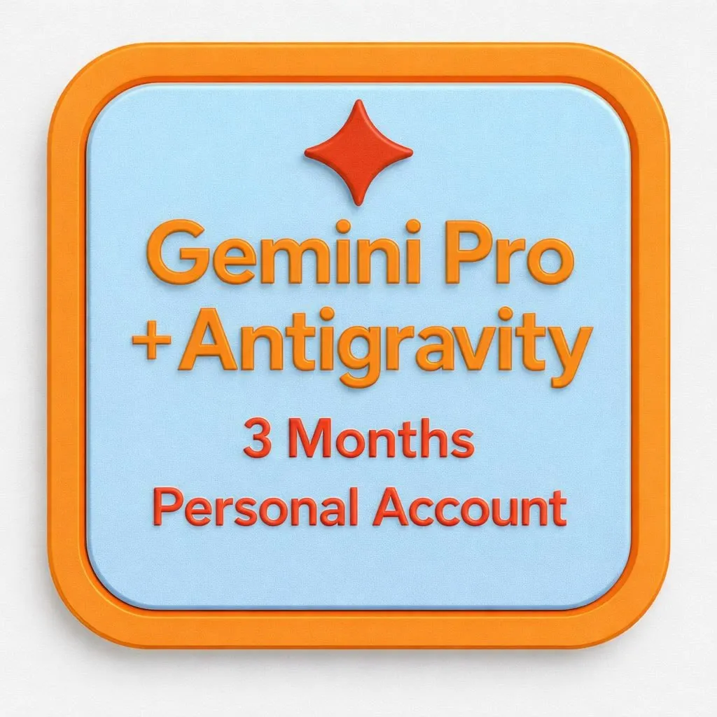 Gemini Pro + Antigravity – 3 Months | Activation on Your Personal Account