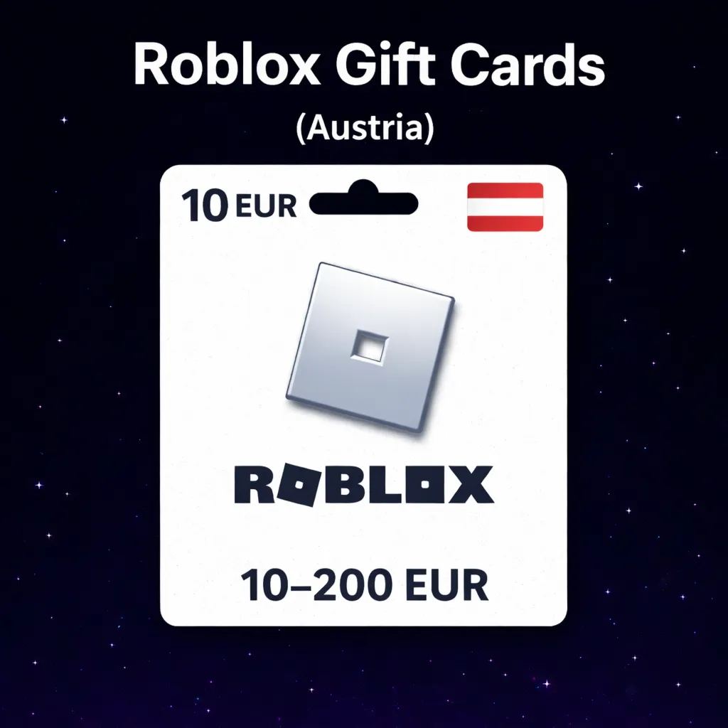 Roblox Gift Cards (Австрия) 10–200 EUR | Коды пополнения