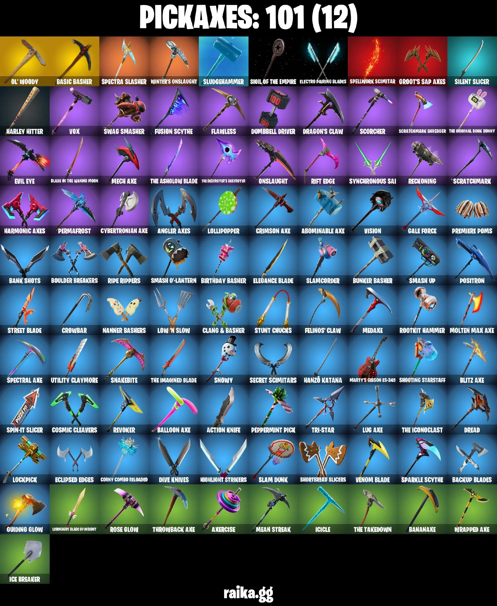 [PC/NIN] 103 skins | OG STW | Neo Versa | Blue Team Leader | Carbon Commando | Blue S