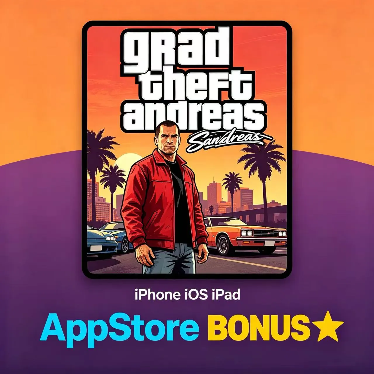 GTA San Andreas для iPhone, iOS, iPad, AppStore + БОНУС