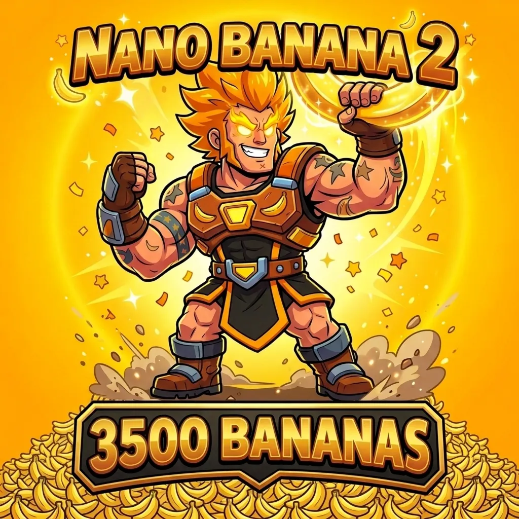 Nano Banana 2 - 3500 🍌 бананов (генерация изображений нейросетью Gemini)