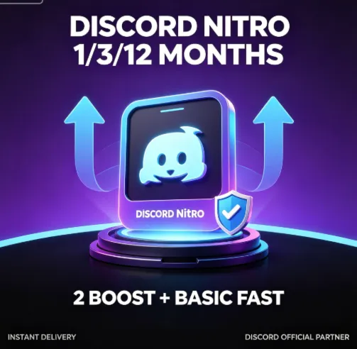 DISCORD NITRO 1/3/12 МЕСЯЦЕВ 2 Ускорения + Базовый быстрый режим