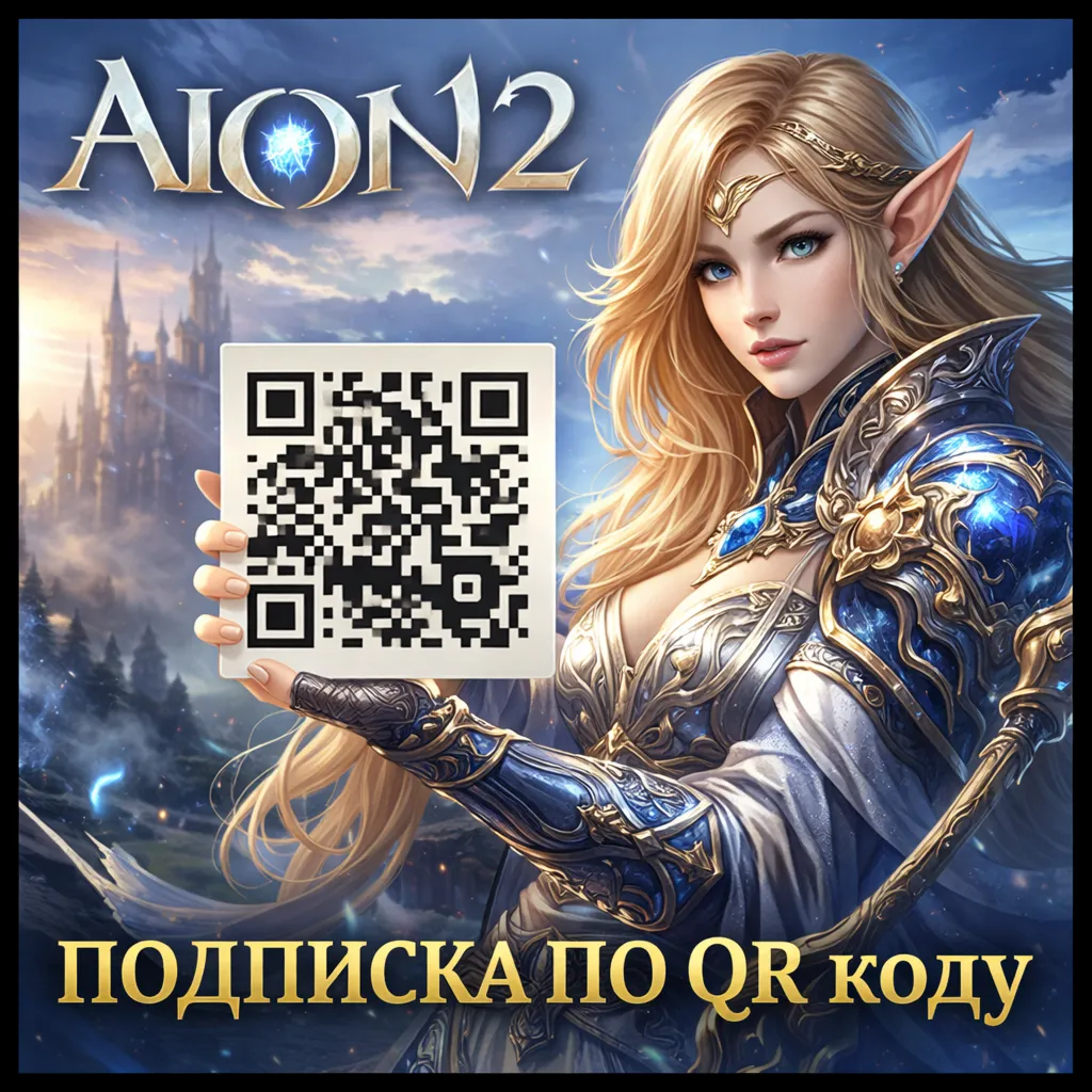 AION 2 ПОДПИСКА ПО QR ТАЙВАНСКИ СЕРВЕР ТОЛЬКО ПК БЫСТРАЯ ДОСТАВКА