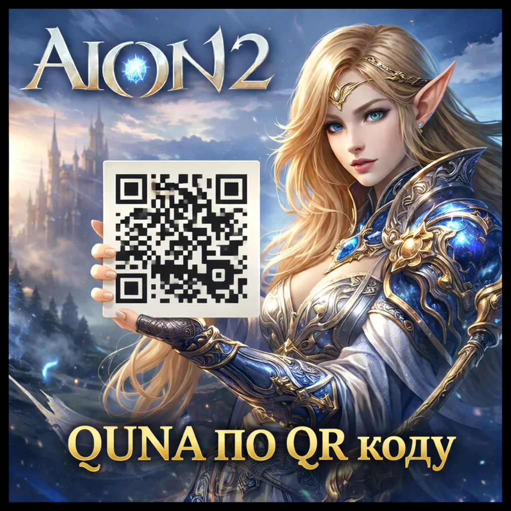 AION 2 QUNA ПО QR ТАЙВАНСКИЕ СЕРВЕРА ТОЛЬКО ПК БЫСТРАЯ ДОСТАВКА