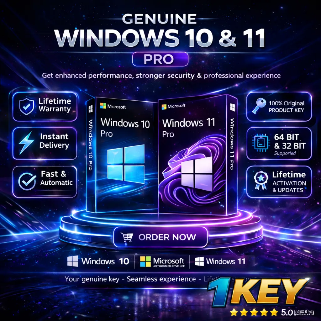 Ключ активации MS Windows 10/11 Pro Global на всю жизнь