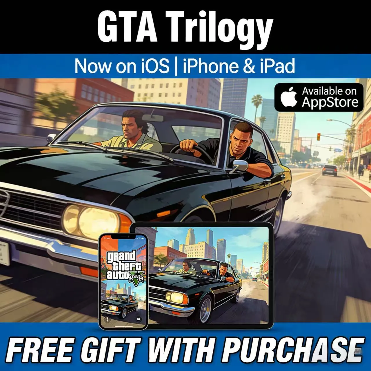 GTA Трилогия ios iPhone iPad AppStore + GIFT
