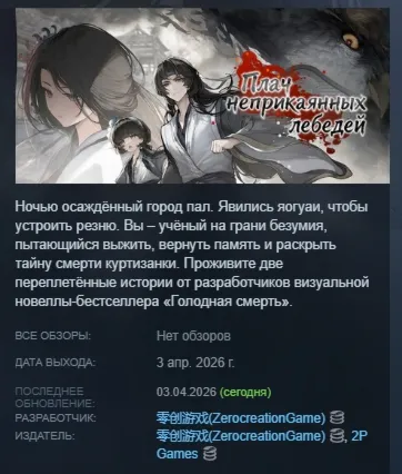 Плач неприкаянных лебедей: Десять дней после падения города АВТОДОСТАВКА STEAM РОССИЯ