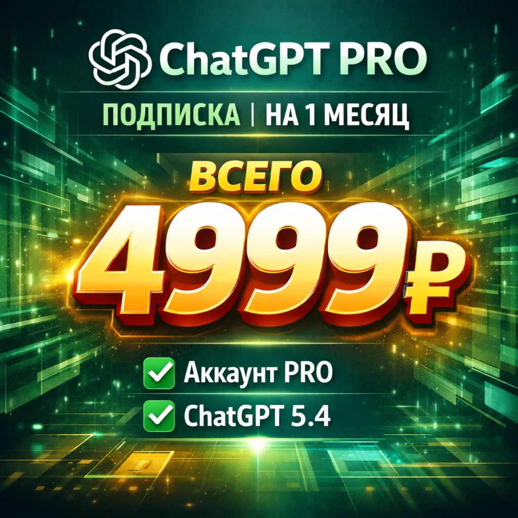 ChatGPT PRO подписка | На 1 месяц l Аккаунт PRO