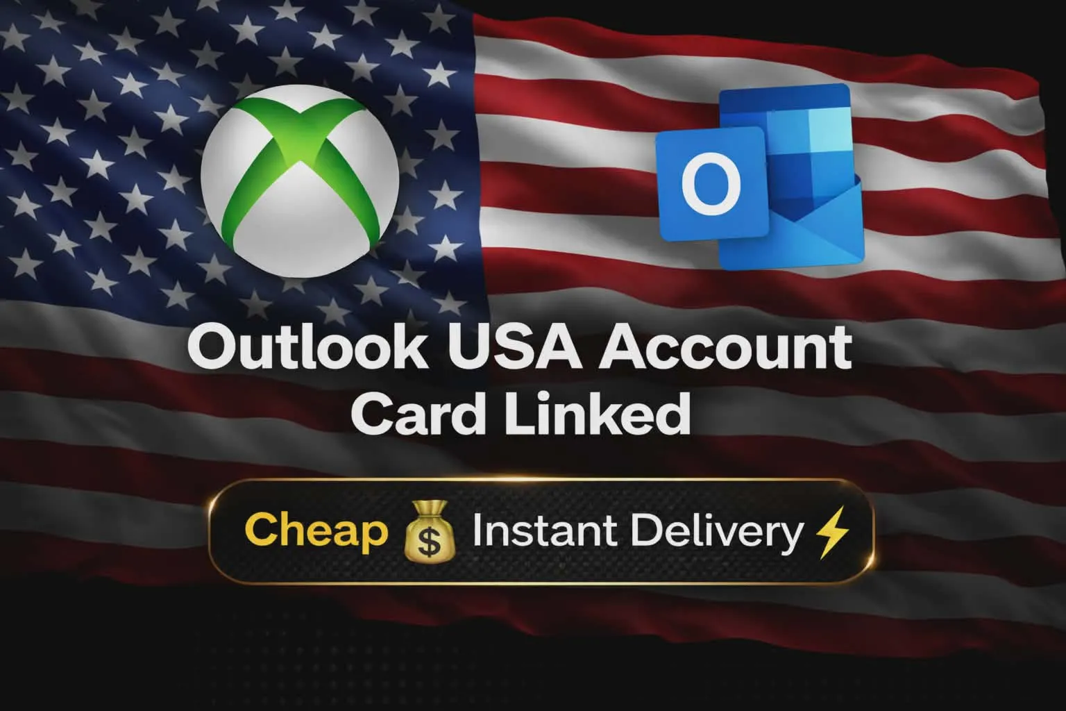 Cheap Outlook USA Account  Card Linked Instant Delivery