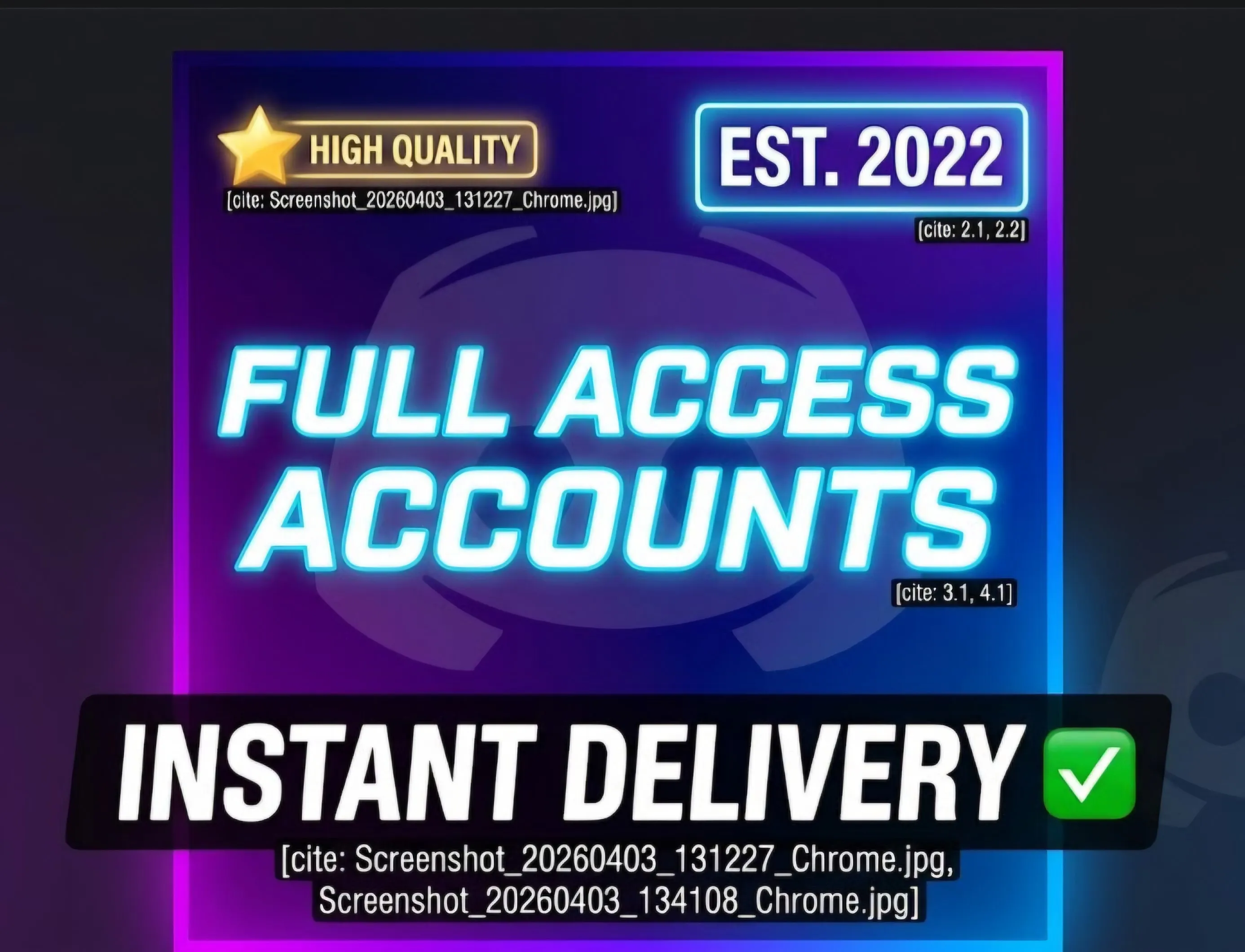 Discord Accounts 2022 | Phone &amp; Email Verified | High Quality