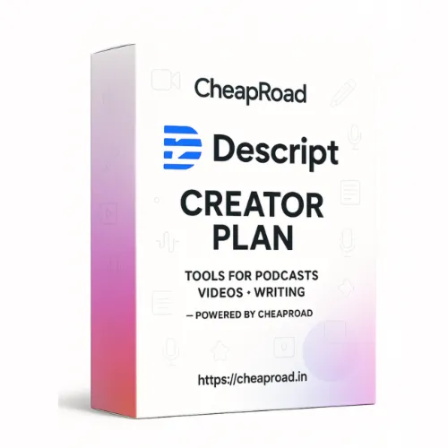Descript Creator Subscription 1 Year - Private Account