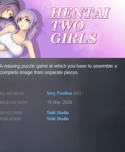 STEAM KEY - Hentai Two Girls (18+) - [РФ + REGION FREE/GLOBAL] - Автодоставка