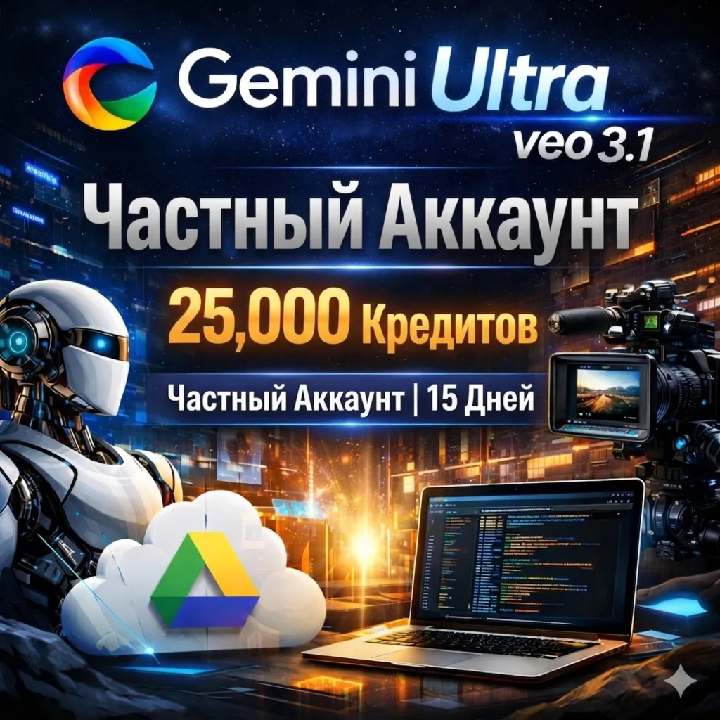 🔥 Gemini Ultra 25K Credits Flow+veo3.1⚡Private Account (15-30days | Instant Delivery