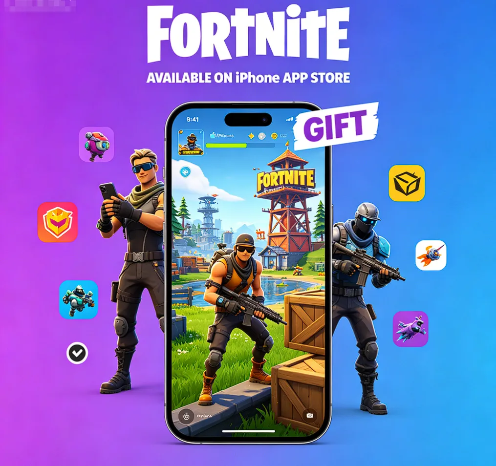 Fortnite в AppStore для iPhone + ПОДАРОК