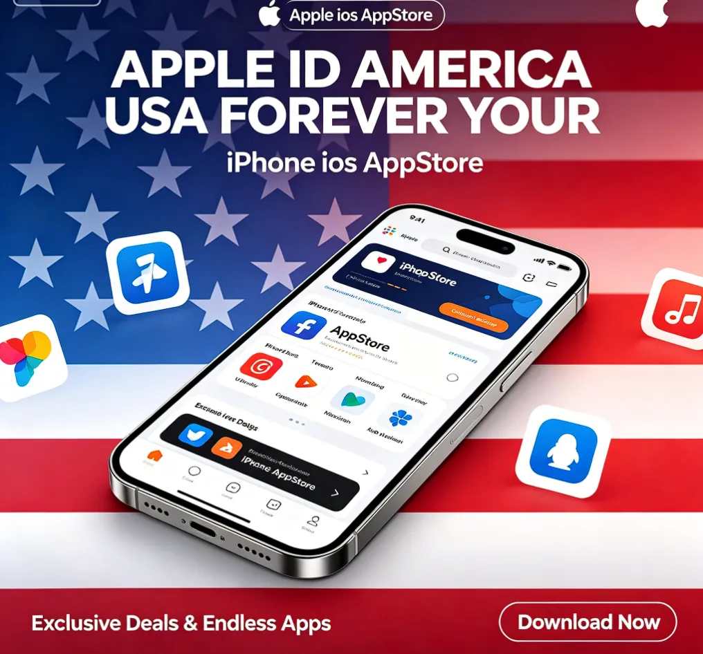 APPLE ID AMERICA USA НАВСЕГДА ВАШ iPhone iOS AppStore