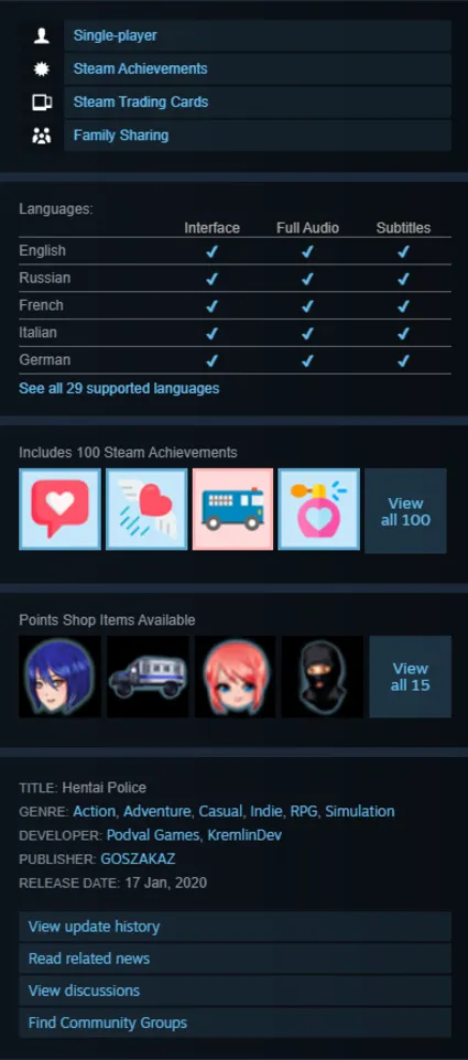 STEAM KEY - Hentai Police (18+) - [РФ + REGION FREE/GLOBAL] - Автодоставка