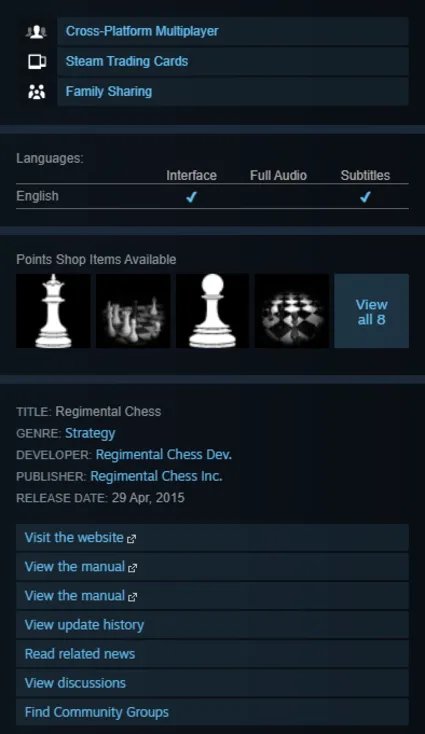 STEAM KEY - Regimental Chess - [РФ + REGION FREE/GLOBAL] - Автодоставка