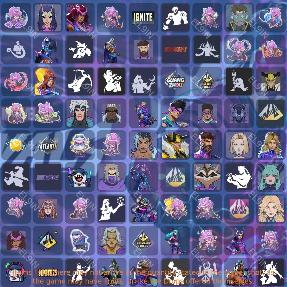 ✅Marvel Rivals👾Твич Дропсы🎮81 предметов + 🎁