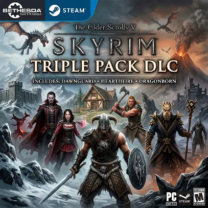 The Elder Scrolls V Skyrim - Triple Pack DLC (Steam Ключ)