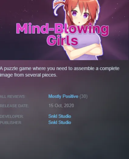 STEAM KEY - Mind-Blowing Girls (18+) - [РФ + REGION FREE/GLOBAL] - Автодоставка