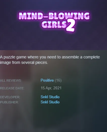 STEAM KEY - Mind-Blowing Girls 2 (18+) - [РФ + REGION FREE/GLOBAL] - Автодоставка