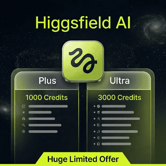 HIGGSFIELD AI - Плюс/Ультра тарифный план - Ограниченное пре
