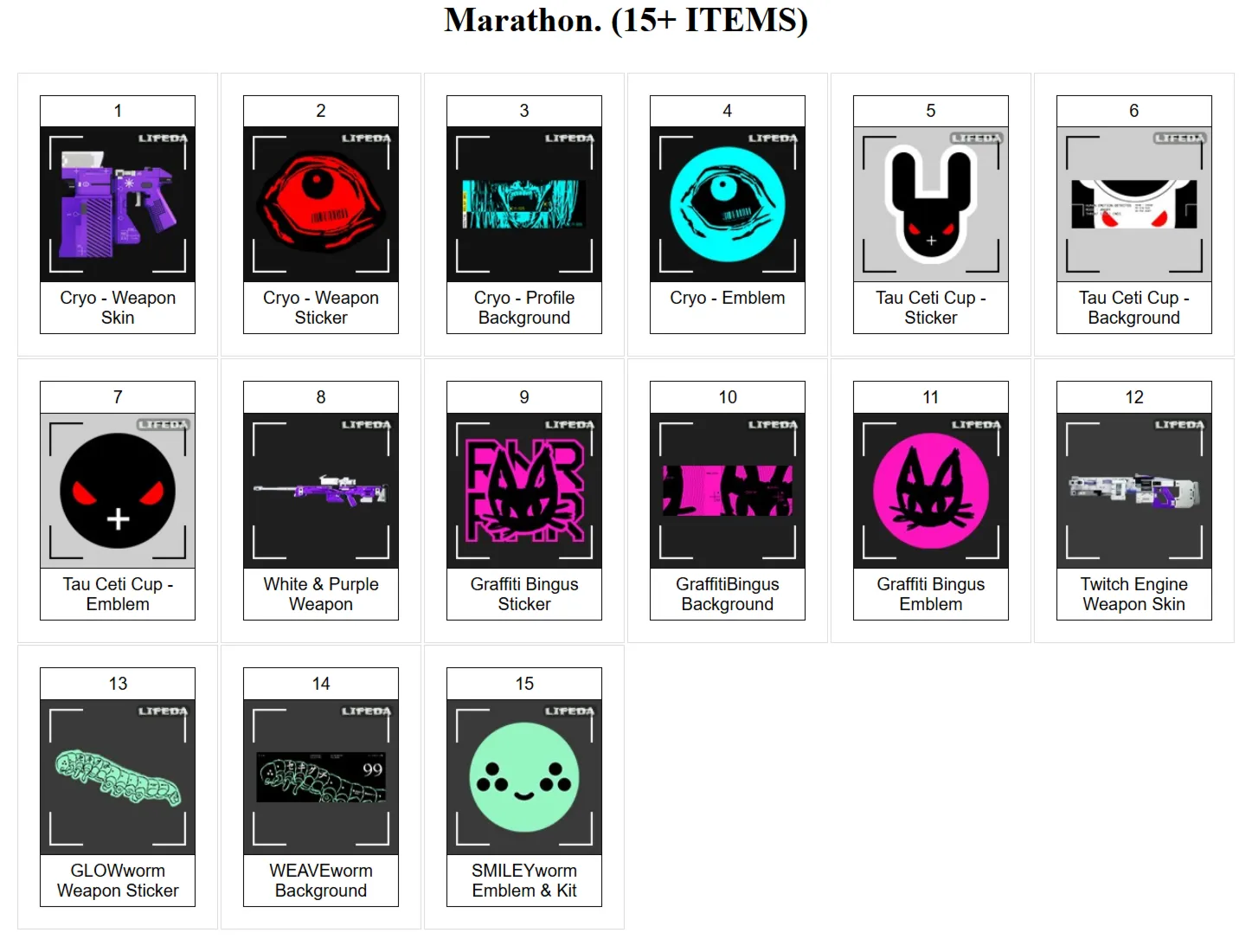 Marathon【ТВИЧ ДРОПЫ】15+ СКИНОВ / ПРЕДМЕТОВ +ПОДАРОК