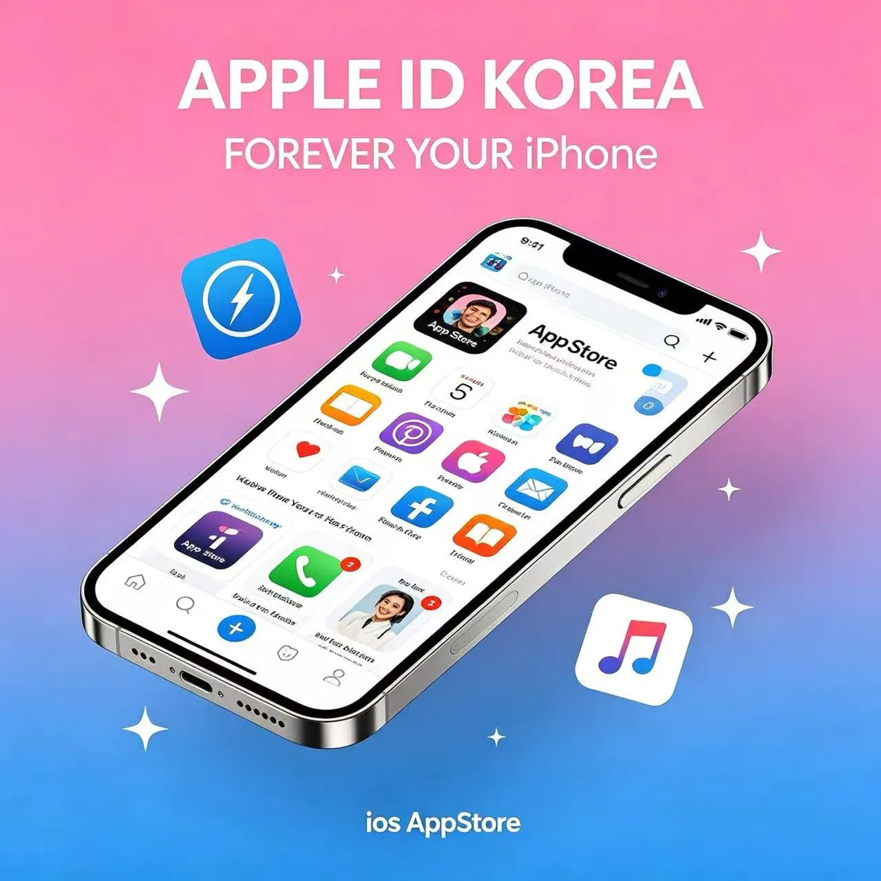 APPLE ID KOREA НАВСЕГДА ВАШ iPhone iOS AppStore