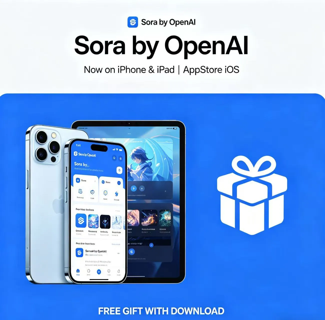 Sora от OpenAI iPhone AppStore ios iPad + ПОДАРОК