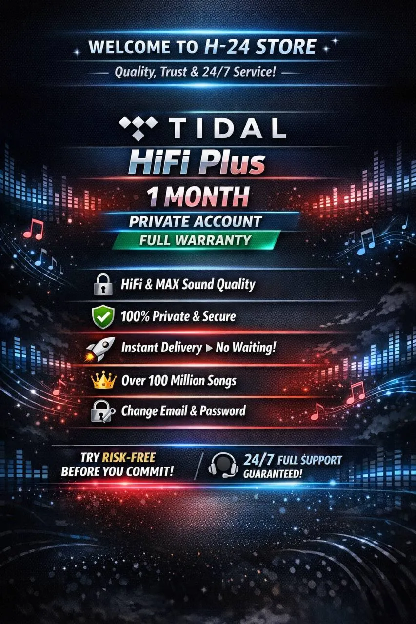 🎵 TIDAL HiFi Plus 1 Месяц ⚡ Приватный Аккаунт ✅ Гарантия | Быстрая Доставка