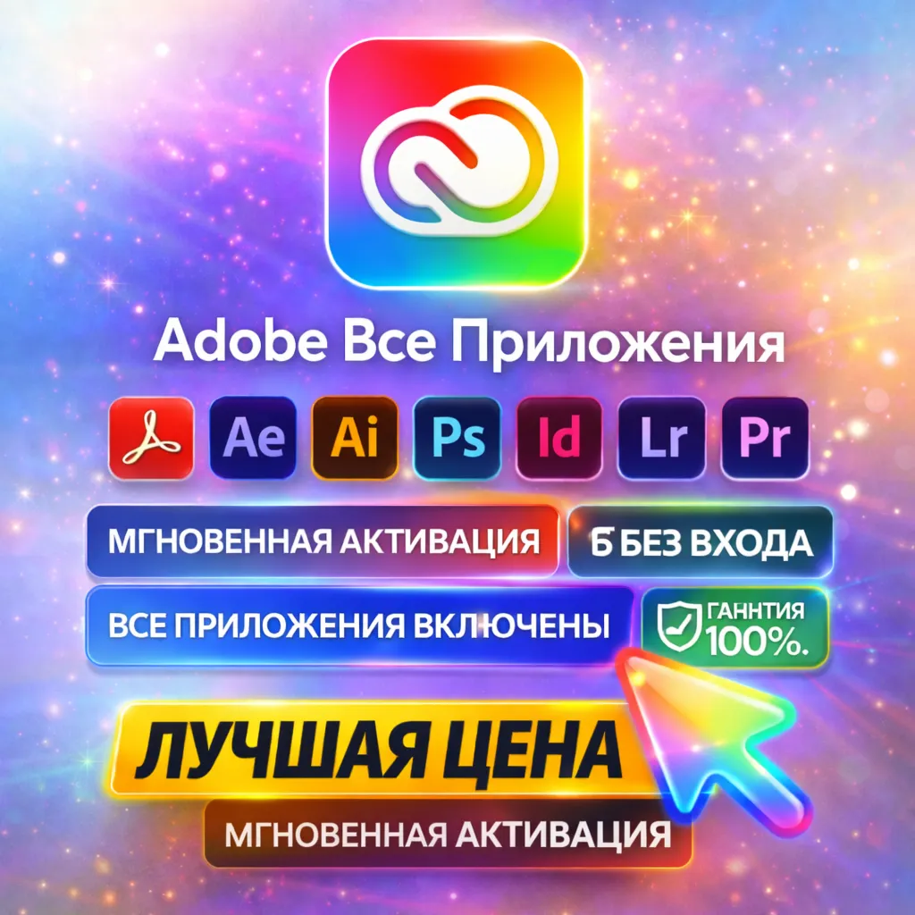 Adobe CC на 1 месяц FULL — мгновенная автоактивация