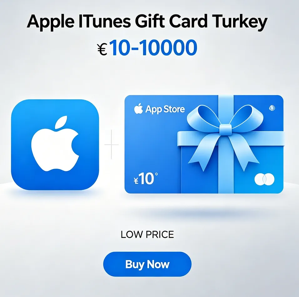 Подарочная карта Apple iTunes в Турции от 10 до 10000 турецких лир. Низкая цена.
