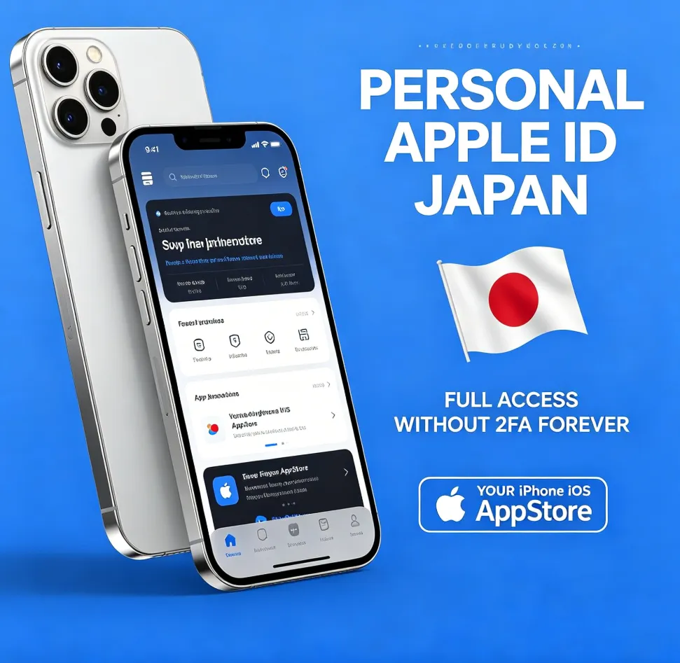 Персональный Apple ID для Японии (полный доступ без двухфакторной аутентификации) нав