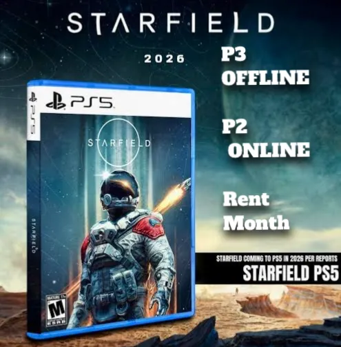 Starfield Standard Edition PS5 | Rent | P3 Offline | P2 Online Shared 