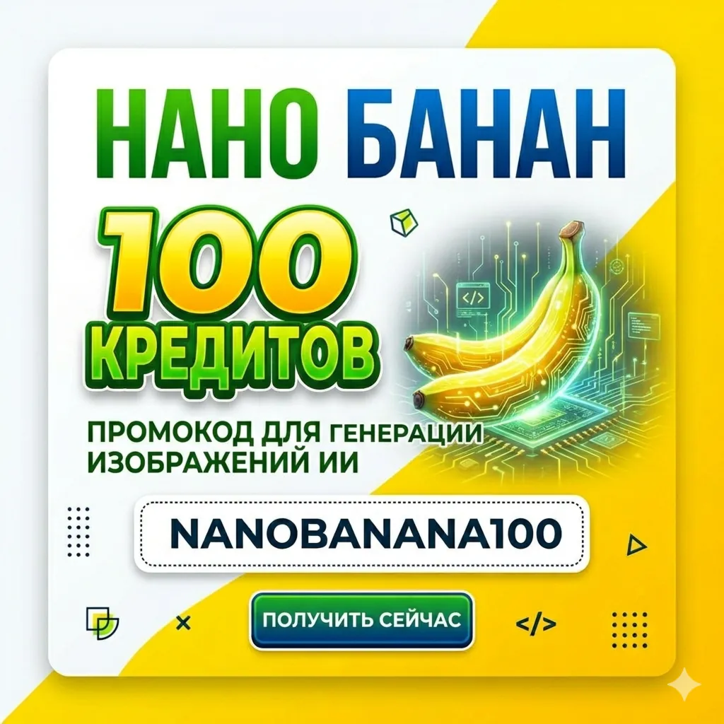 Nano Banana AI Pro | VEO и Gemini | 100-3000 Кредитов | Мгновенно ｜ Без VPN