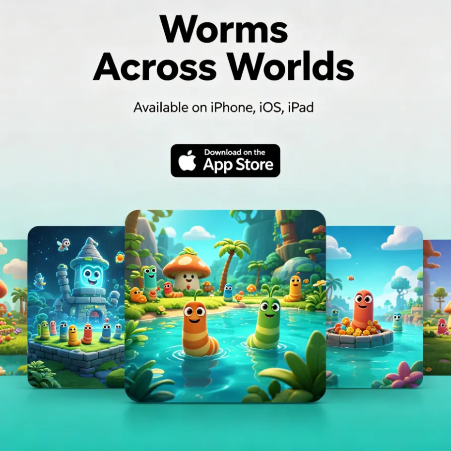 Worms Across Worlds iPhone ios iPad Appstore