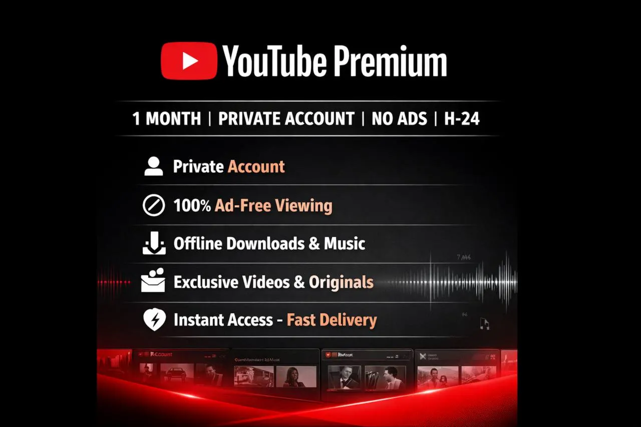🎬 YouTube Premium 1 Месяц 💠 Приватный Аккаунт |Без рекламы 🧨