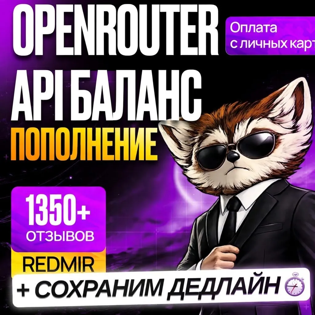[ БЕЗ ВХОДА В АККАУНТ ] OPENROUTER ПОПОЛНЕНИЕ API БАЛАНСА • ОУПЕНРОУТЕР