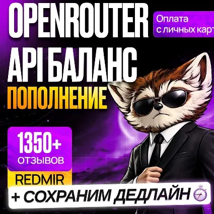 [ БЕЗ ВХОДА В АККАУНТ ] OPENROUTER ПОПОЛНЕНИЕ API БАЛАНСА • ОУПЕНРОУТЕР