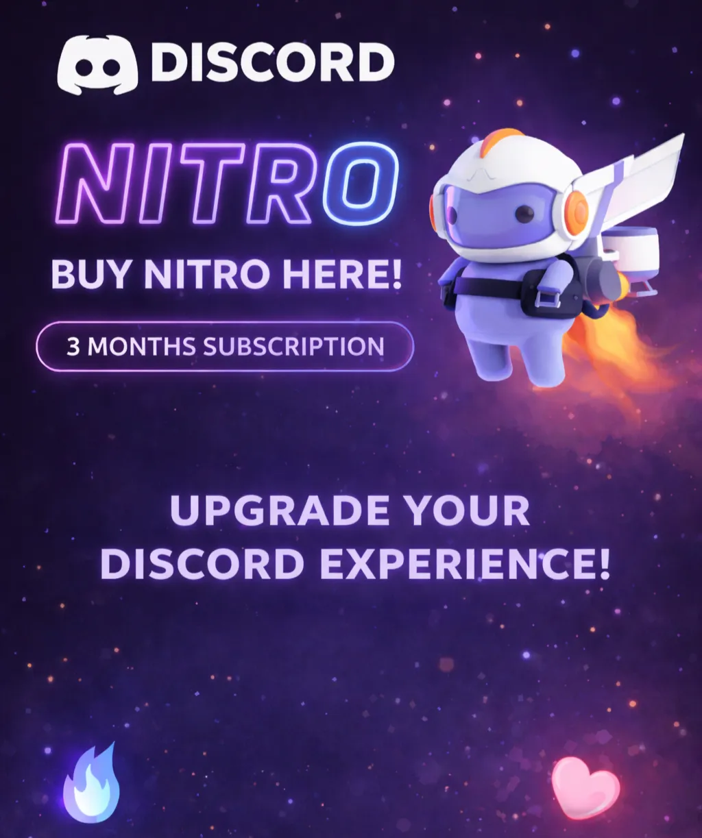 3 МЕСЯЦА DISCORD NITRO