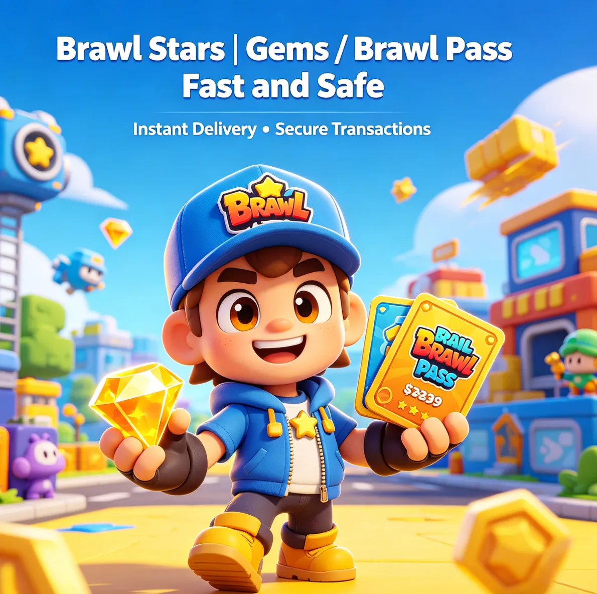 Brawl Stars | Gems / Brawl Pass Fast and Safe