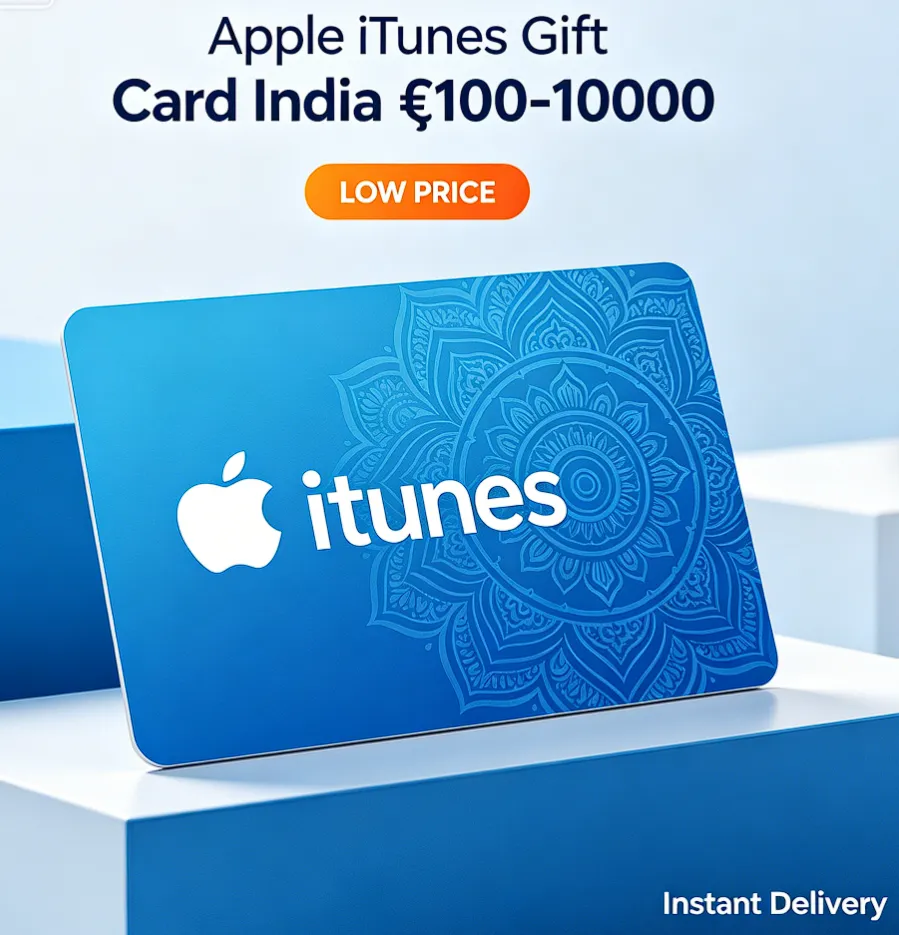 Подарочная карта Apple iTunes в Индии от 100 до 10000 рупий. Низкая цена.