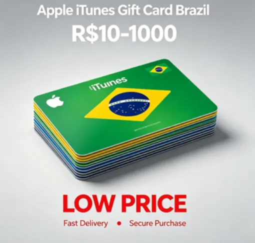 Apple iTunes Gift Card Brazil R$10-1000. LOW PRICE