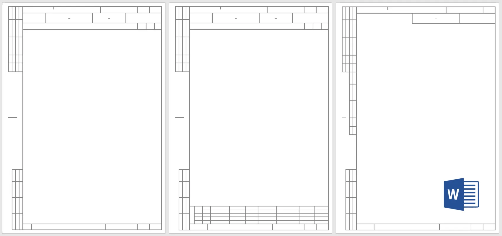 Бланк ГОСТ 3.1105-2011 формы 1, 5 и 5а в Word