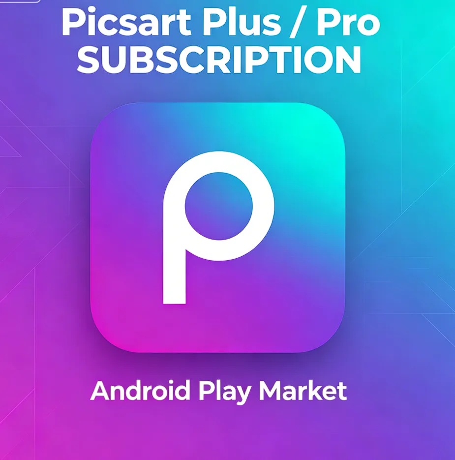 Picsart Plus / Pro SUBSCRIPTION Android Play Market